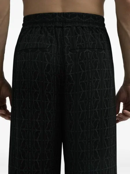 Pantaloni Dda de mătase negru