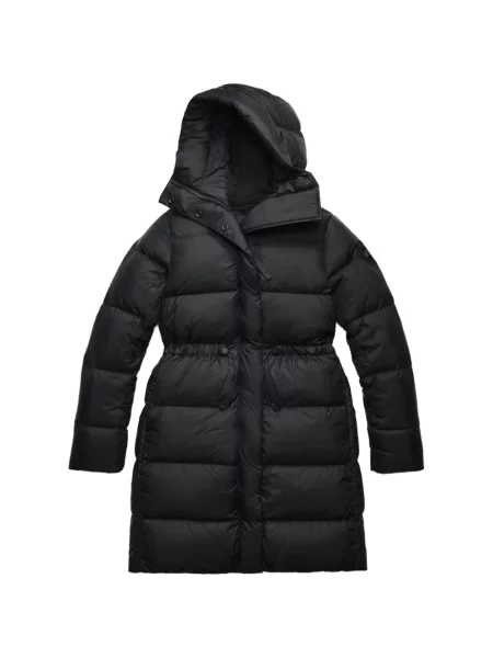 Palton Canada Goose cu glugă negru