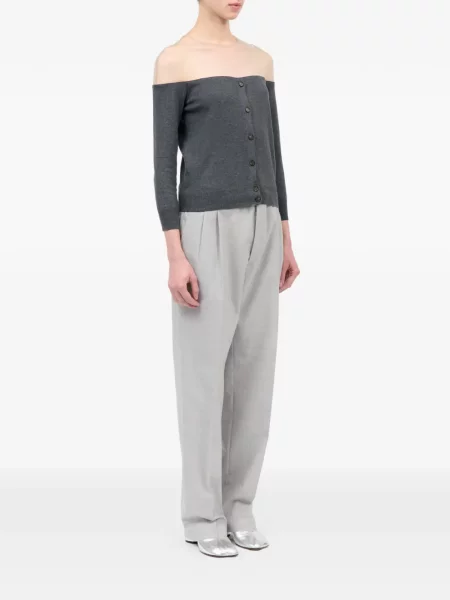Πλεκτή ζακέτα Mm6 Maison Margiela γκρι