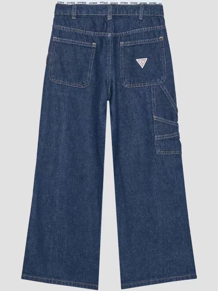 Детские прямые джинсы Guess синие