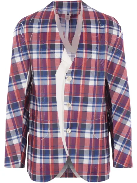 Sacou Comme Des Garçons Shirt în carouri roșu