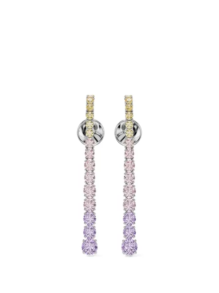 Cercei Swarovski roz
