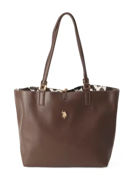U.S. POLO ASSN. Μεγάλη τσάντα ROGERSVILLE' καφέ