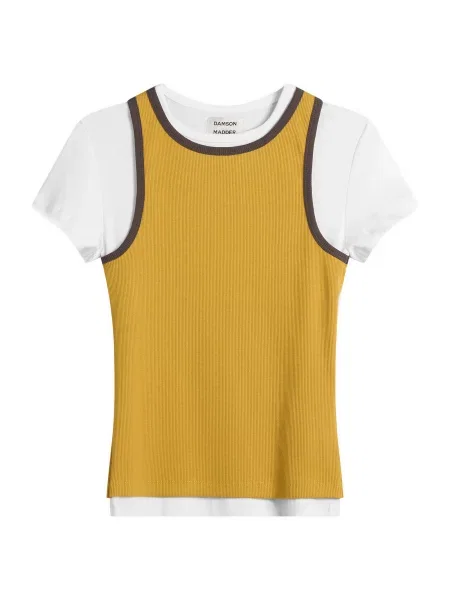 Koszulka Damson Madder żółta