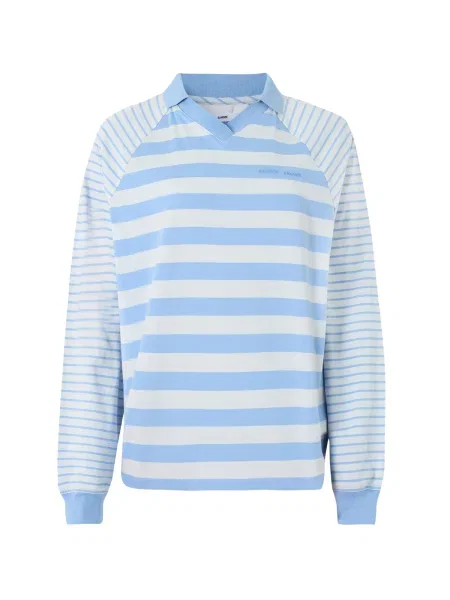 Samsøe Samsøe Tricou Ella azuriu alb