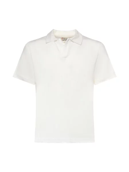 Lniana koszulka polo Mc2 Saint Barth biała