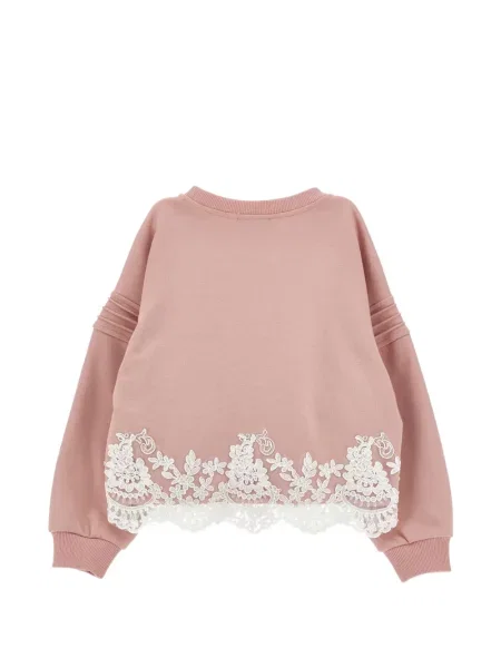 Bluza z kapturem dziecięca Ermanno Scervino różowa
