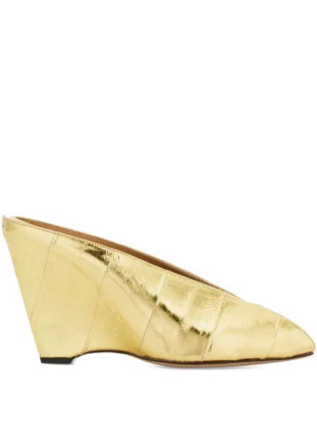 Papuci tip mules Ferragamo cu pană