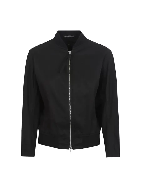 Krótka kurtka Yohji Yamamoto z twillu czarny