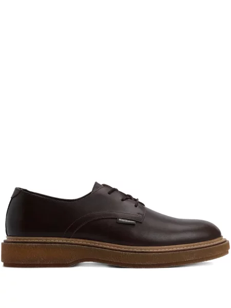 Pantofi derby Barbour din piele negru
