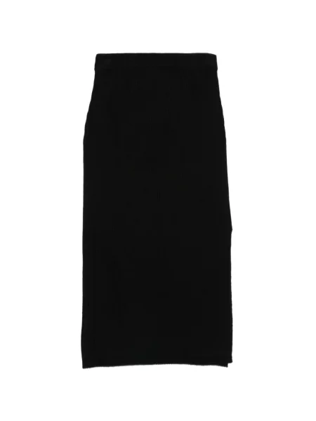 Fustă midi Allude tricotate negru