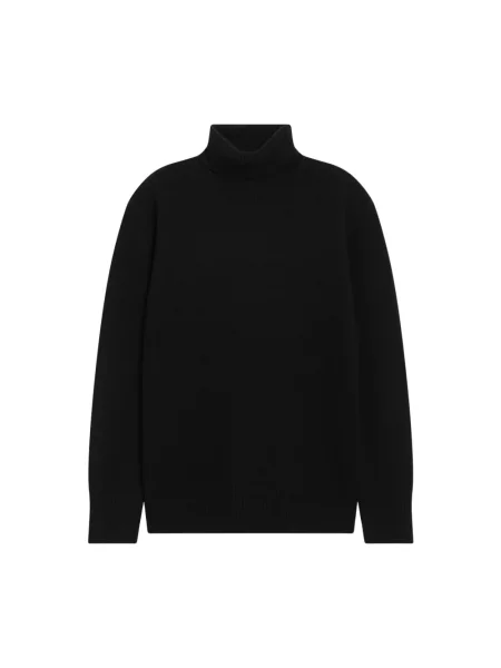 Sweter z golfem Toteme z kaszmiru do golfa czarny