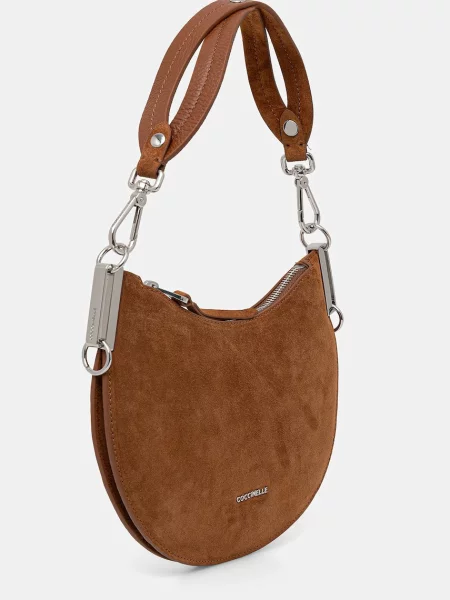Замшева сумочка Coccinelle коричневий