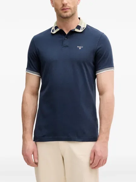 Tricou polo Barbour albastru