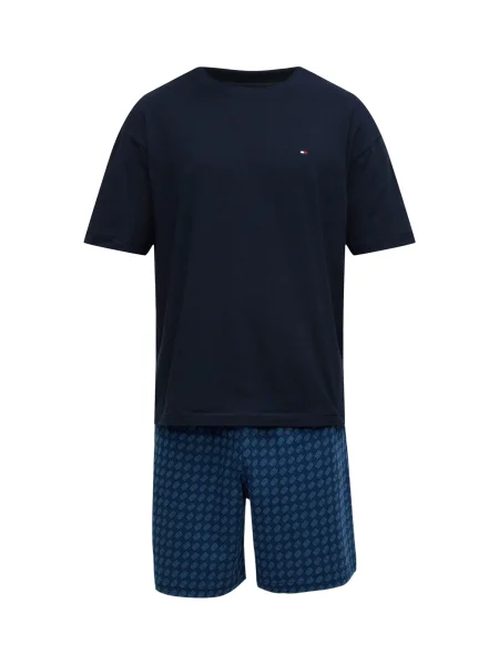 Tommy Hilfiger Underwear Pijama scurtă / marin / deschis albastru