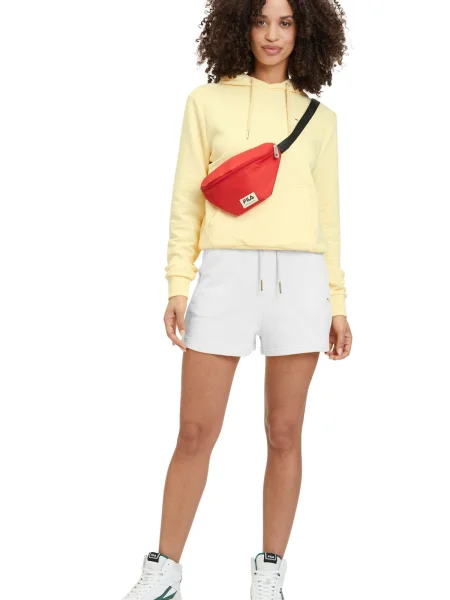 Pantaloni scurți Fila scurte cu talie înaltă alb