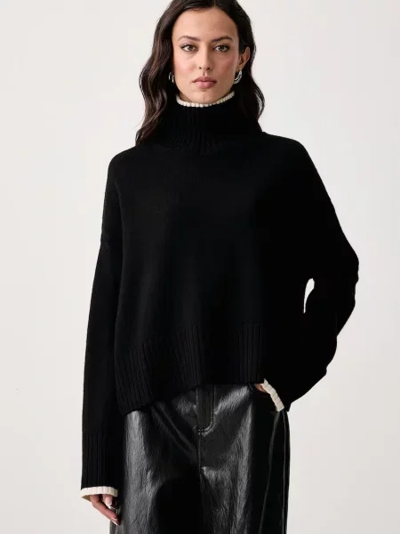 Pulover Pinko de lână negru