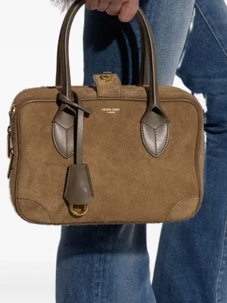 Geantă shopper Golden Goose verde
