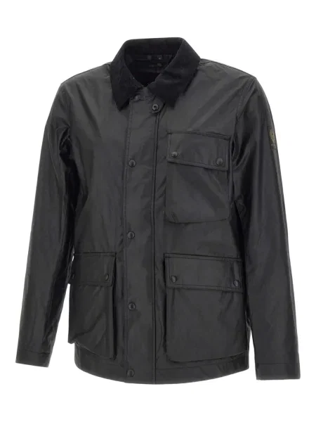 Gulerat geacă Belstaff de catifea cord negru