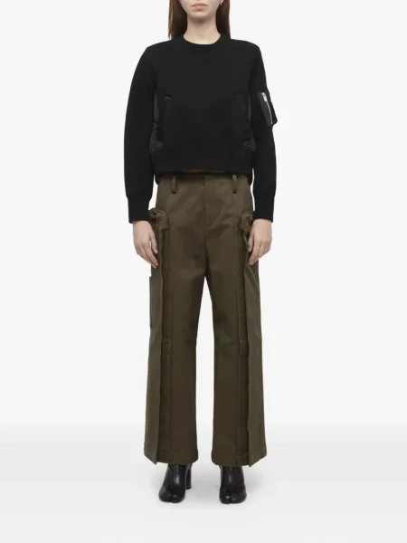 Пуловер Sacai кепър черно