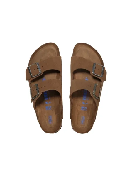 Sneakers Birkenstock Arizona Soft Footbed Suede Leather Unisex Dark Tea Tonal EUR 39 maro