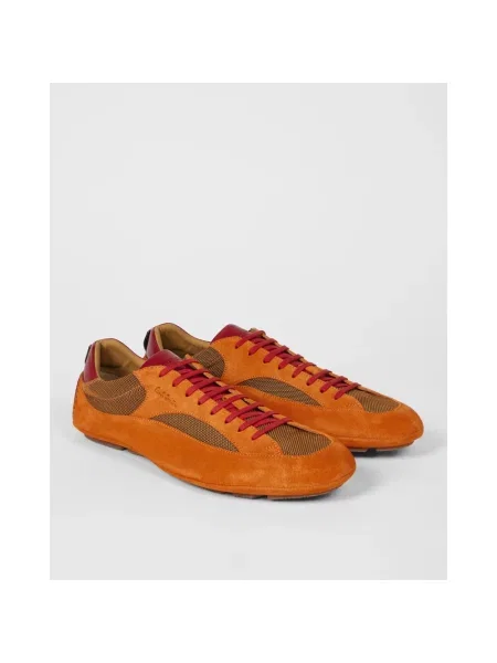 Sneakersy Paul Smith skórzane pomarańczowe