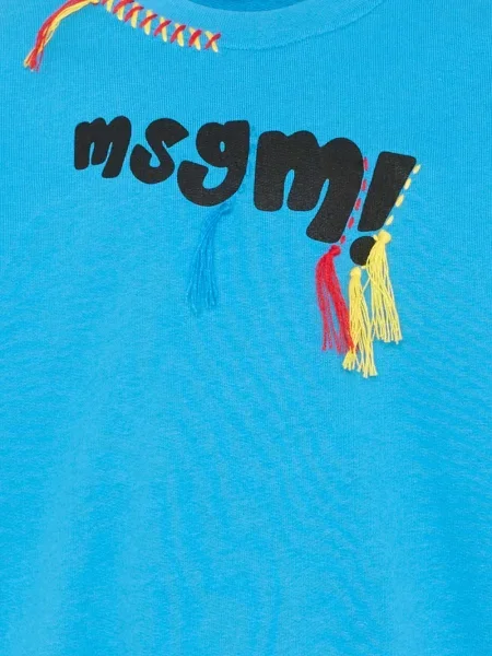 Bluza dziecięca Msgm niebieska