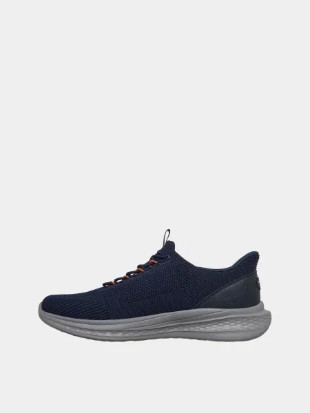 Кожаные повседневные кроссовки Skechers синие