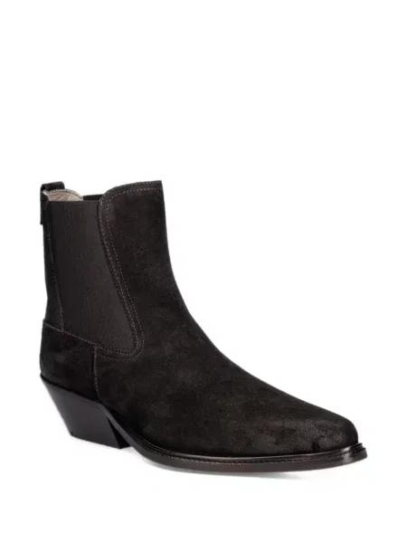 Botine chelsea Allsaints din piele de căprioară negru