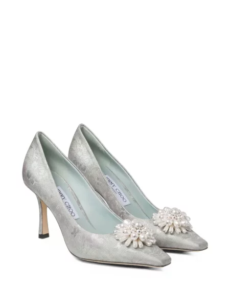 Pantofi cu toc Jimmy Choo verde