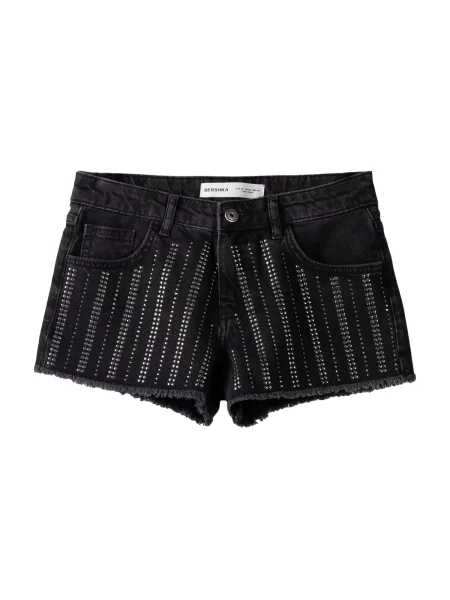 Bershka Jeans denim negru