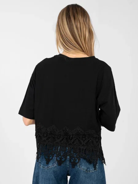 Bluză Factory Price din dantelă negru