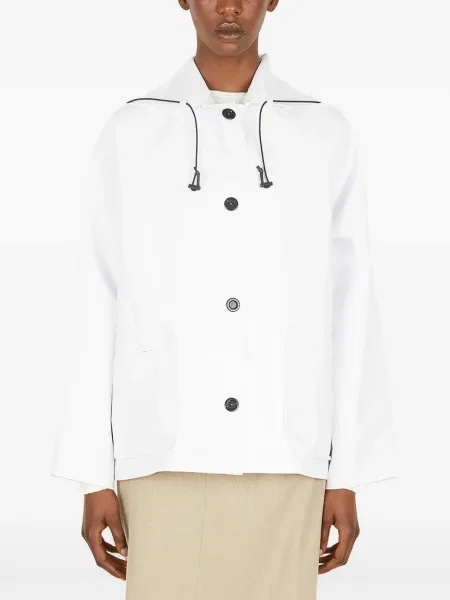 Palton Kassl Editions cu glugă alb