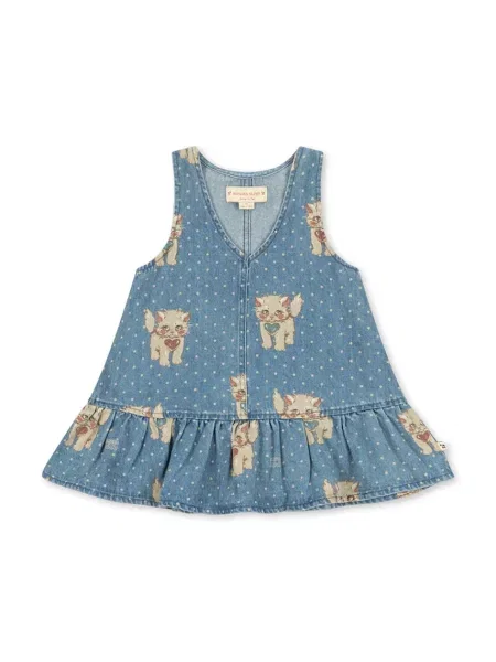 Konges Sløjd розкльошена сукня джинсова MAGOT DRESS GOTS