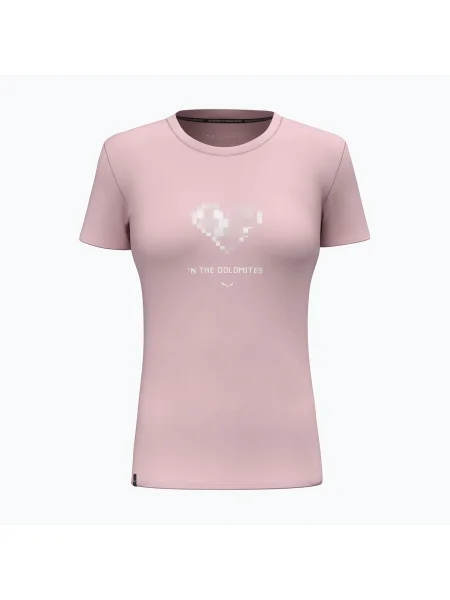 Női póló Salewa Pure Heart Dry zephyr. Méret: rózsaszín