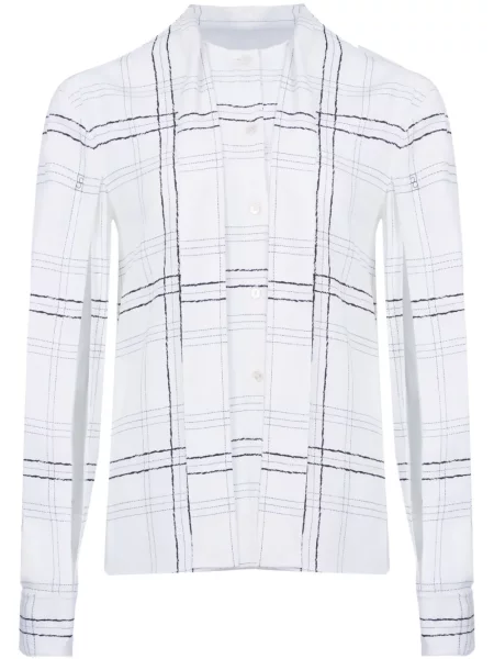 Koszula Ports 1961 w kratkę na ramiączkach biała