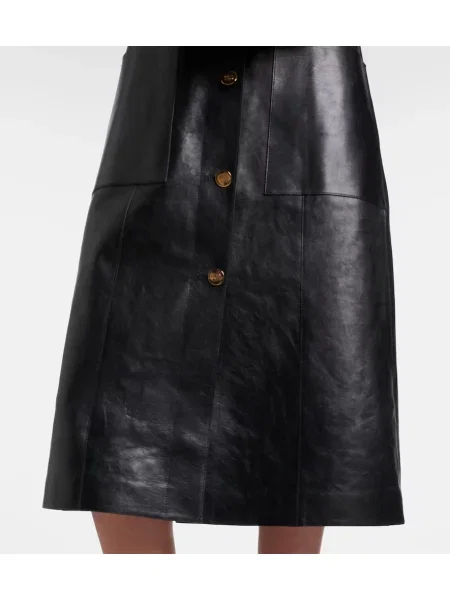 Palton Gucci din piele negru
