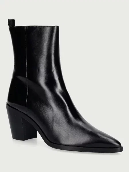 Billi Bi botki skórzane Black calf 80 czarne