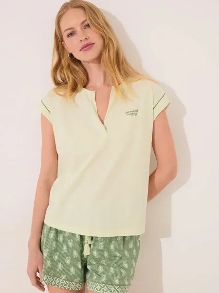 Пижама women'secret дамска от зелено