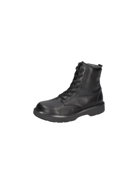 Buty do kostki Waldläufer skórzane czarne