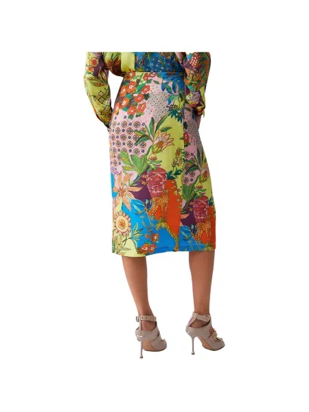 Fustă de satin Liu Jo din satin albastru