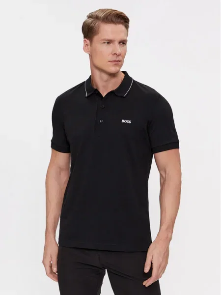 BOSS GREEN Polo paule 4 negru