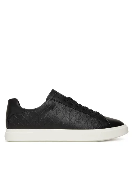 Tenisice Calvin Klein Low Pro Cups Lace Up Lth Aop crna