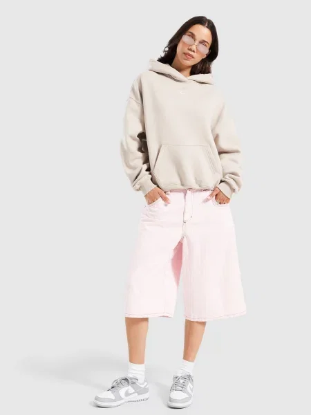 Nike Bluza Z Kapturem Studio Flc Mw Os beżowa