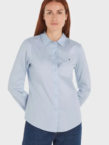 Твілова сорочка Tommy Hilfiger блакитна