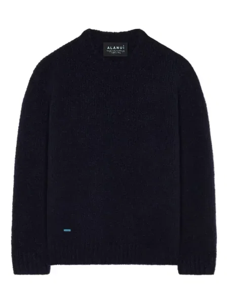 Pulover Alanui cu decolteu rotund albastru