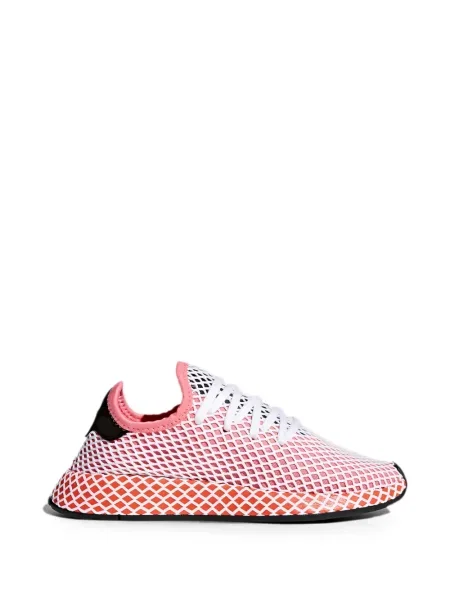 Sneakerși Adidas Deerupt din piele cu autograf alergare alb