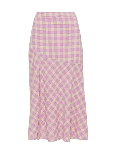 Calli Fustă SPLIT crem / lila