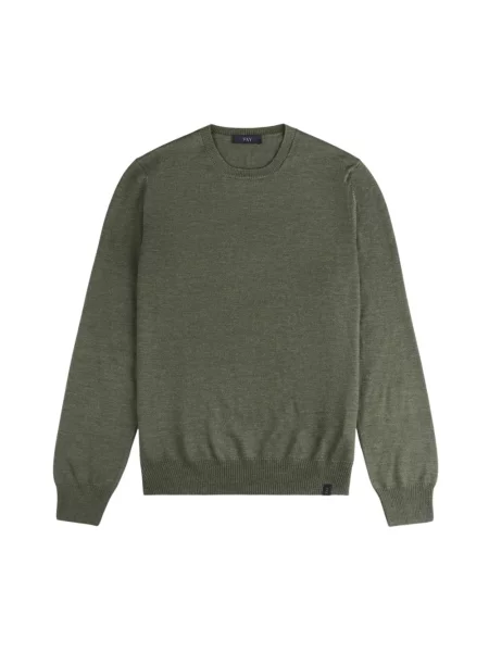 Sweter Fay wełniany zielony