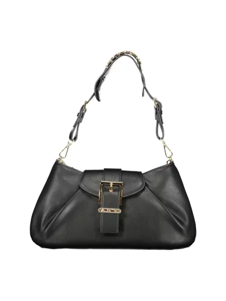 Lniana torebka crossbody Valentino Bags czarna